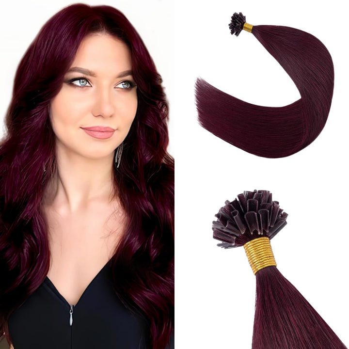 Extensions Echthaar Bondings Haarverlängerung Glatt Natürlich Weich Haarteil Keratin U Tip 1 Gramm/S