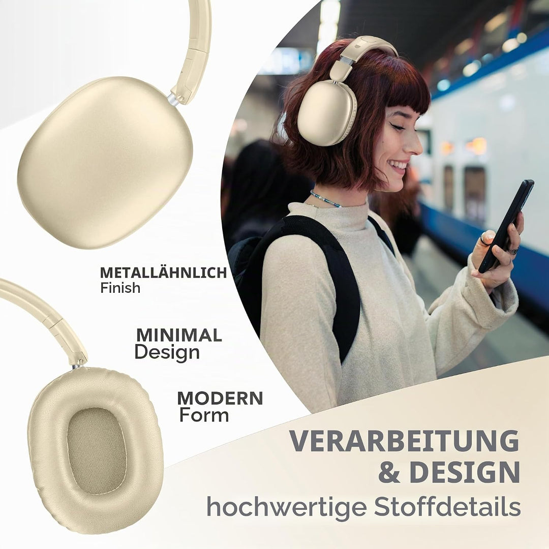 Music Sound MAXI3 Kabellose Over-Ear-Kopfhörer, Aktive Geräuschunterdrückung, Immersiver und Kristal