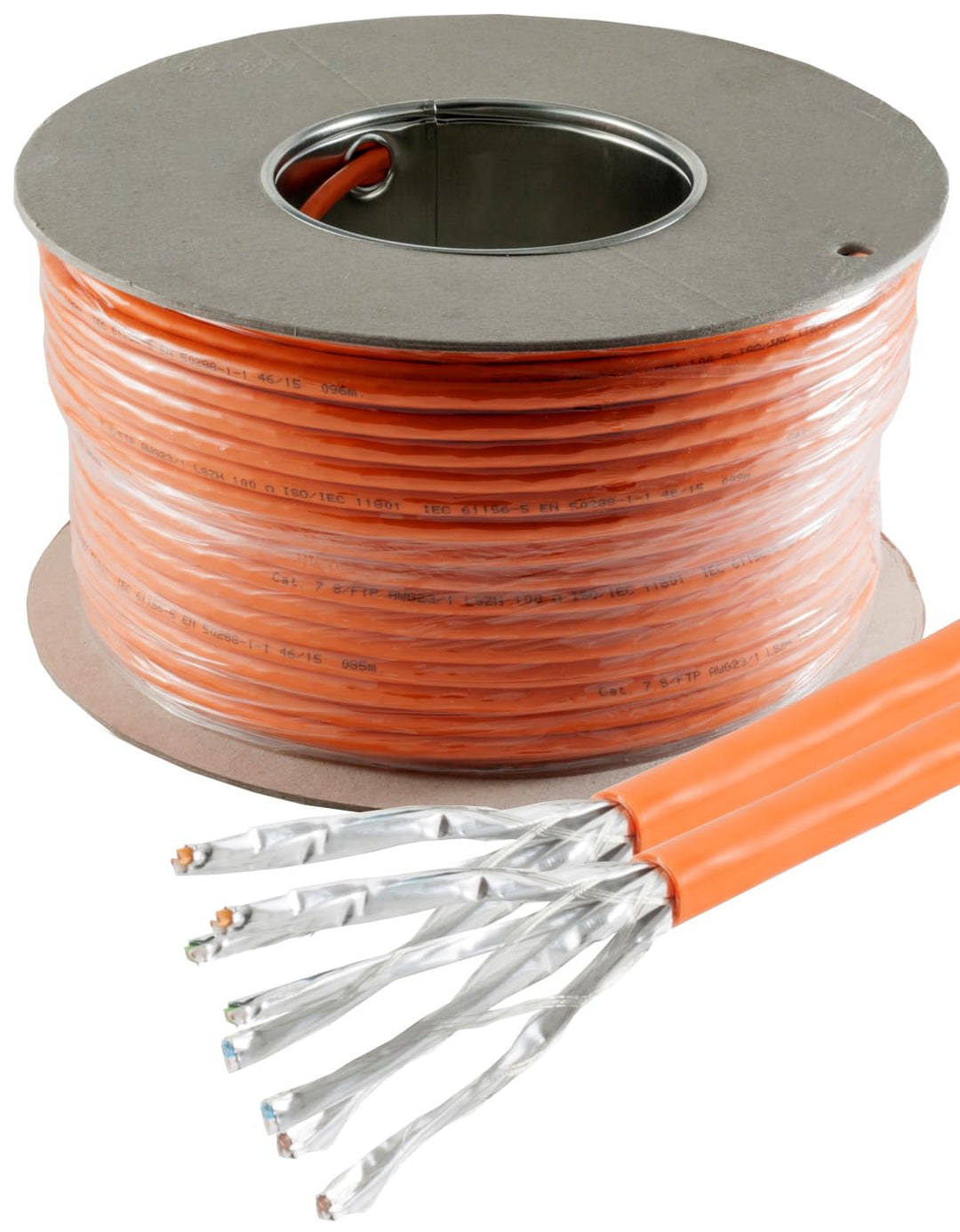 CAT 7 Verlegekabel (Duplex) 1000 Mhz Netzwerkkabel CAT.7 LAN Halogenfrei Installationskabel CAT7 Kab