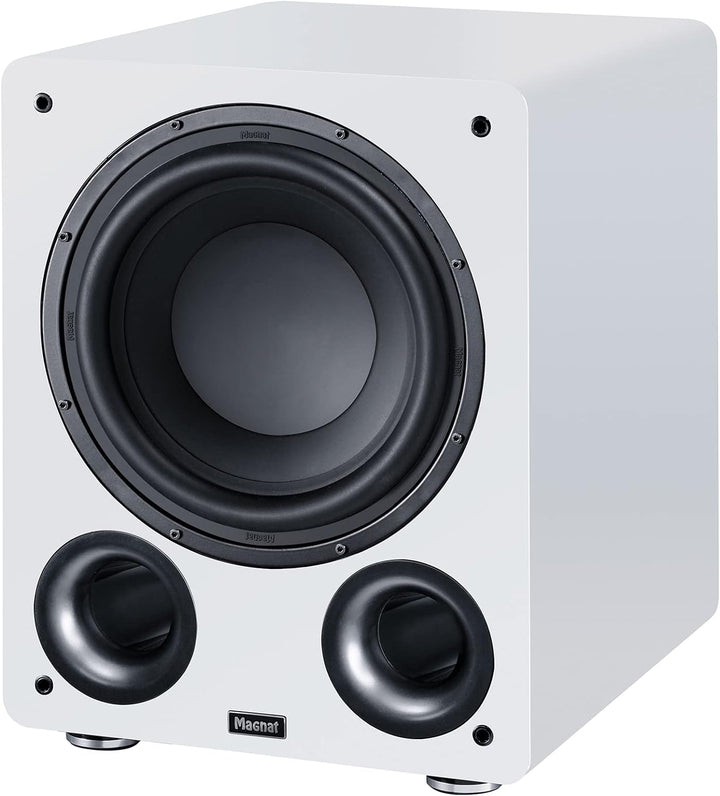 Magnat Alpha RS 12, Aktivsubwoofer mit 300 mm grosser Membran und bis zu 240 Watt Leistung Weiss, We