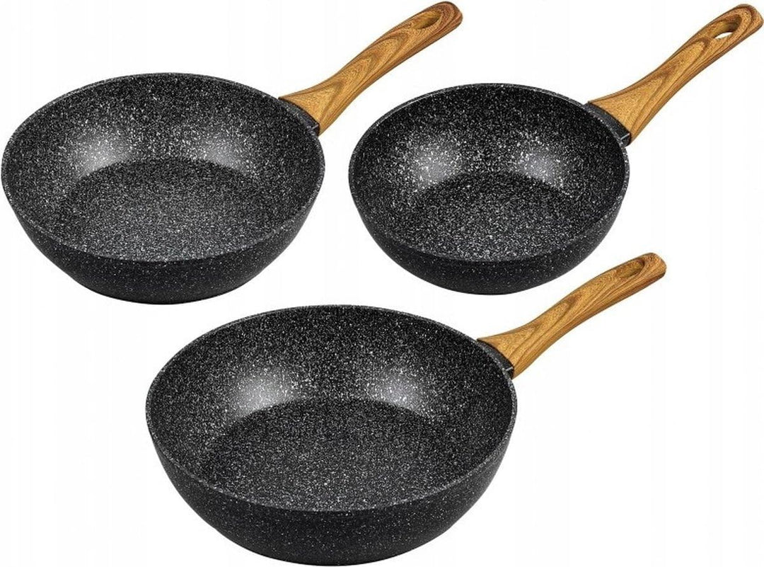 KLAUSBERG KB-7508 TIEFE MARMORPFANNEN-SET