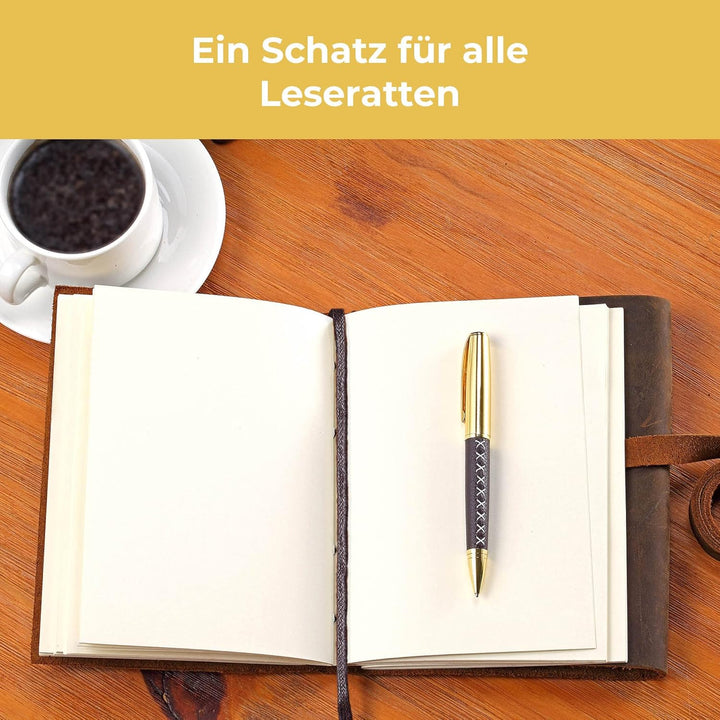 LEDER NOTIZBUCH A5 TAGEBUCH JOURNAL - Antikes Vintage Handgemachtes ledergebundenes Notizbuch für Si