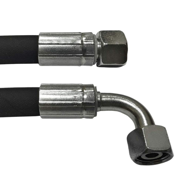 Hydraulikschlauch 12l 8000mm 2SN DN10 | Gewinde M18x1.5 | DKOL - DKOL90 | Nenndruck 330bar | Hydraul