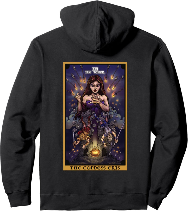 The Goddess Eris The Tower Tarot-Karte heidnische Hexe Pullover Hoodie