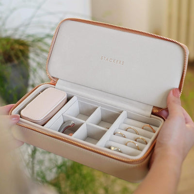 Stackers Blush Gross & Petite Reise Schmuckschatulle, Blush