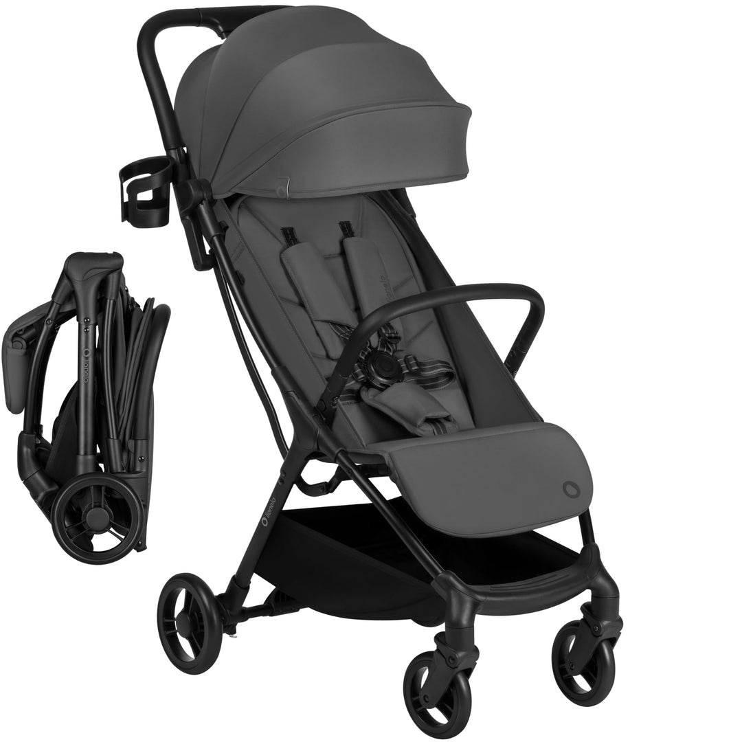 Lionelo Agia Reisebuggy Bis 22 kg, Leichter Buggy Kinderwagen ab 6 Monaten, Klein Zusammenklappbar m