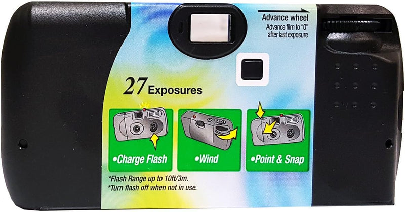 5x Fujifilm Quicksnap Flash Einwegkamera, 27 Bilder, mit