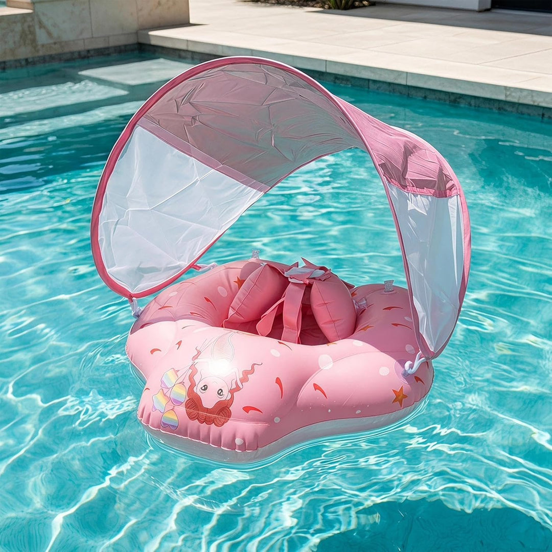 Schwimmring - Kippsicher, Aufblasbar Sonnenschutz Für Pool See Fluss | Leicht, Faltbar UV Schutz Dop