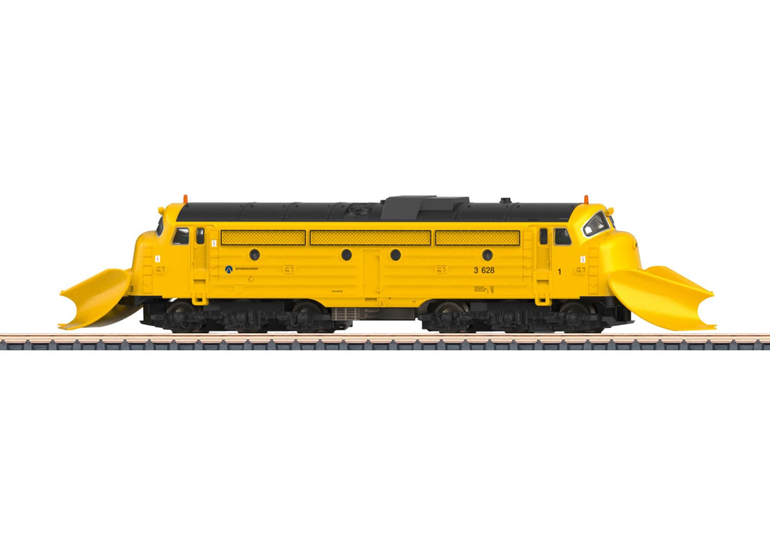 Diesellokomotive mit Schneeräumer