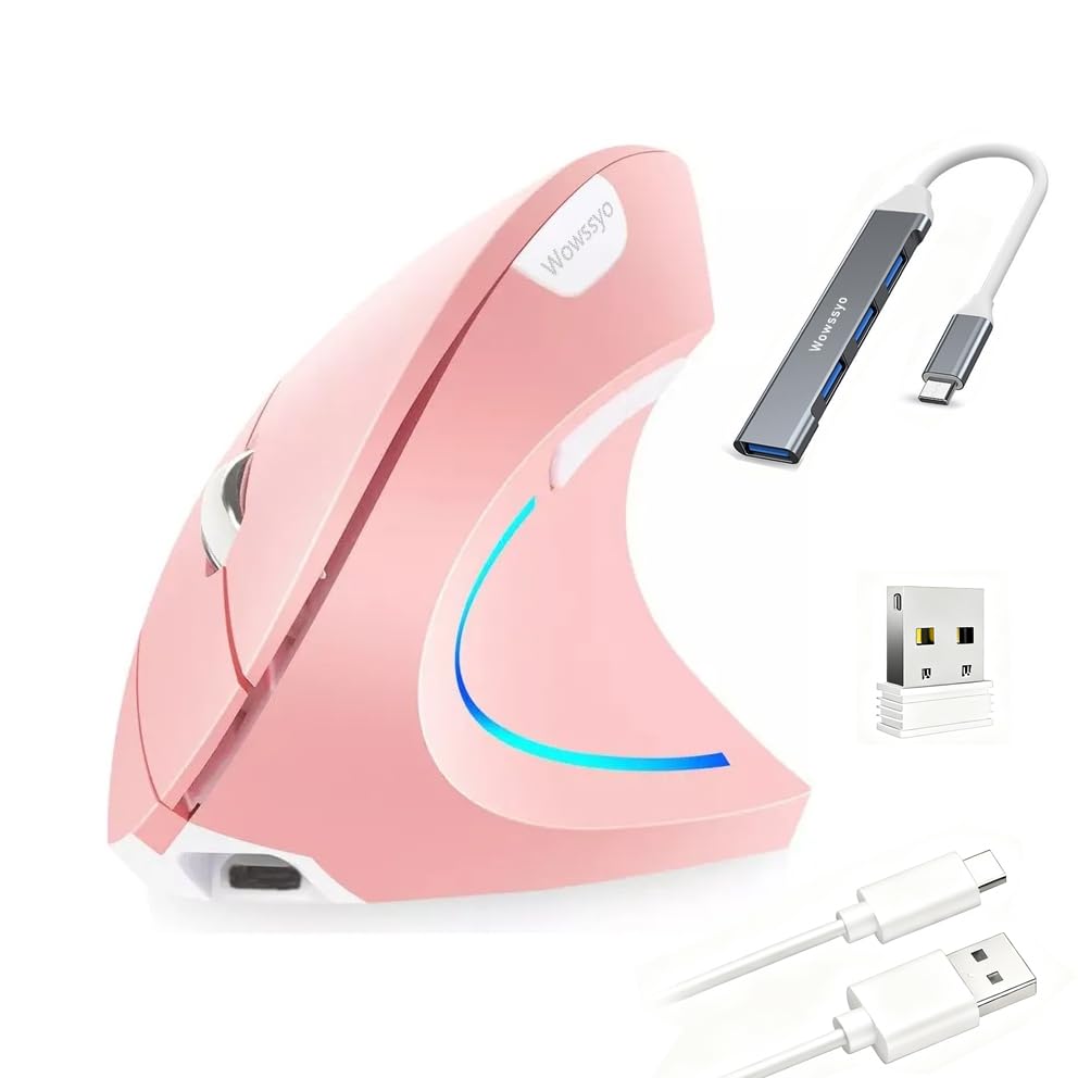 2.4G Wireless Vertikale Ergonomische, Wiederaufladbar, Optische Maus Vertical Ergonomic Optical Mous