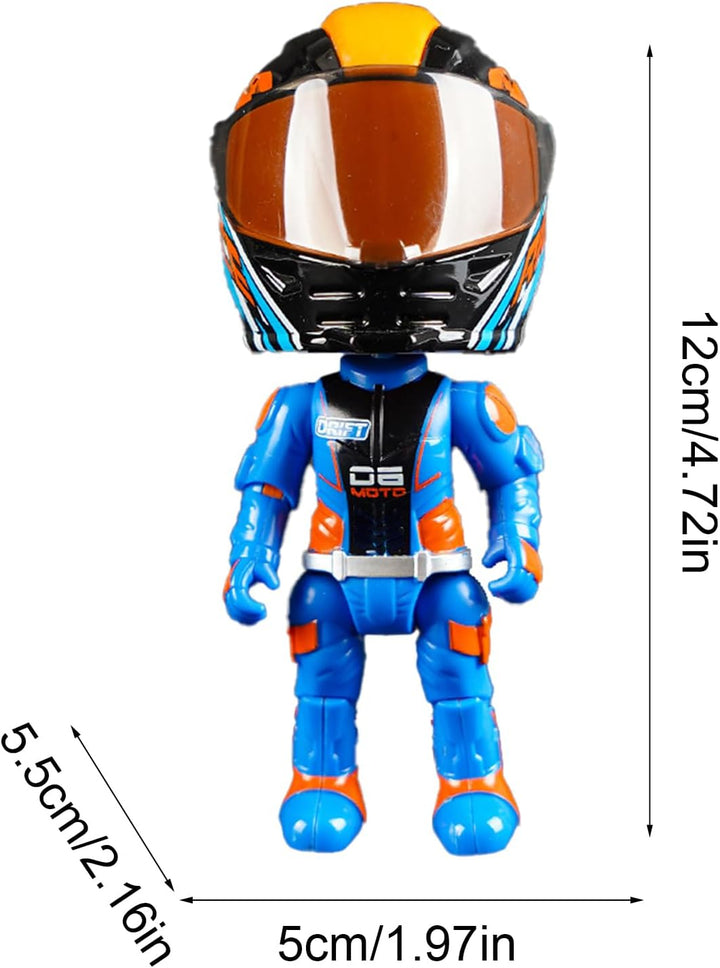 Transformable Doll Toys, Action Figures Motorcycle Model, Transformierende Motorrad-Puppe, 3D Q Vers