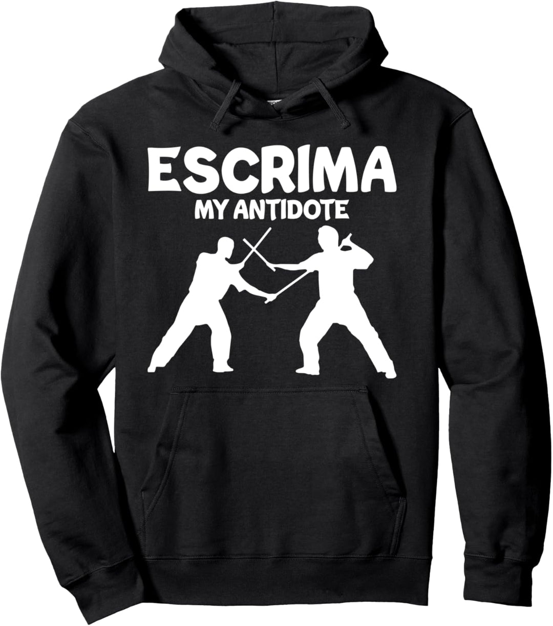 Escrima Mein Gegenmittel Filipino Martial Arts Kali-Sticks Pullover Hoodie