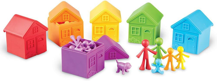 Learning Resources All About Me Nachbarschaftsset, Alter 3–6, Sortierspiel für Vorschule, Farben und