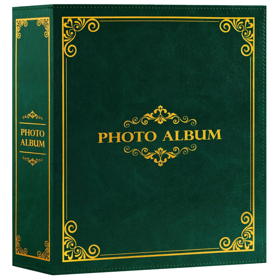 Lanpn Fotoalbum 10x15 600, Traditionell Grosses XXL Kunstleder Einstecken Einsteckalbum für Hoch und
