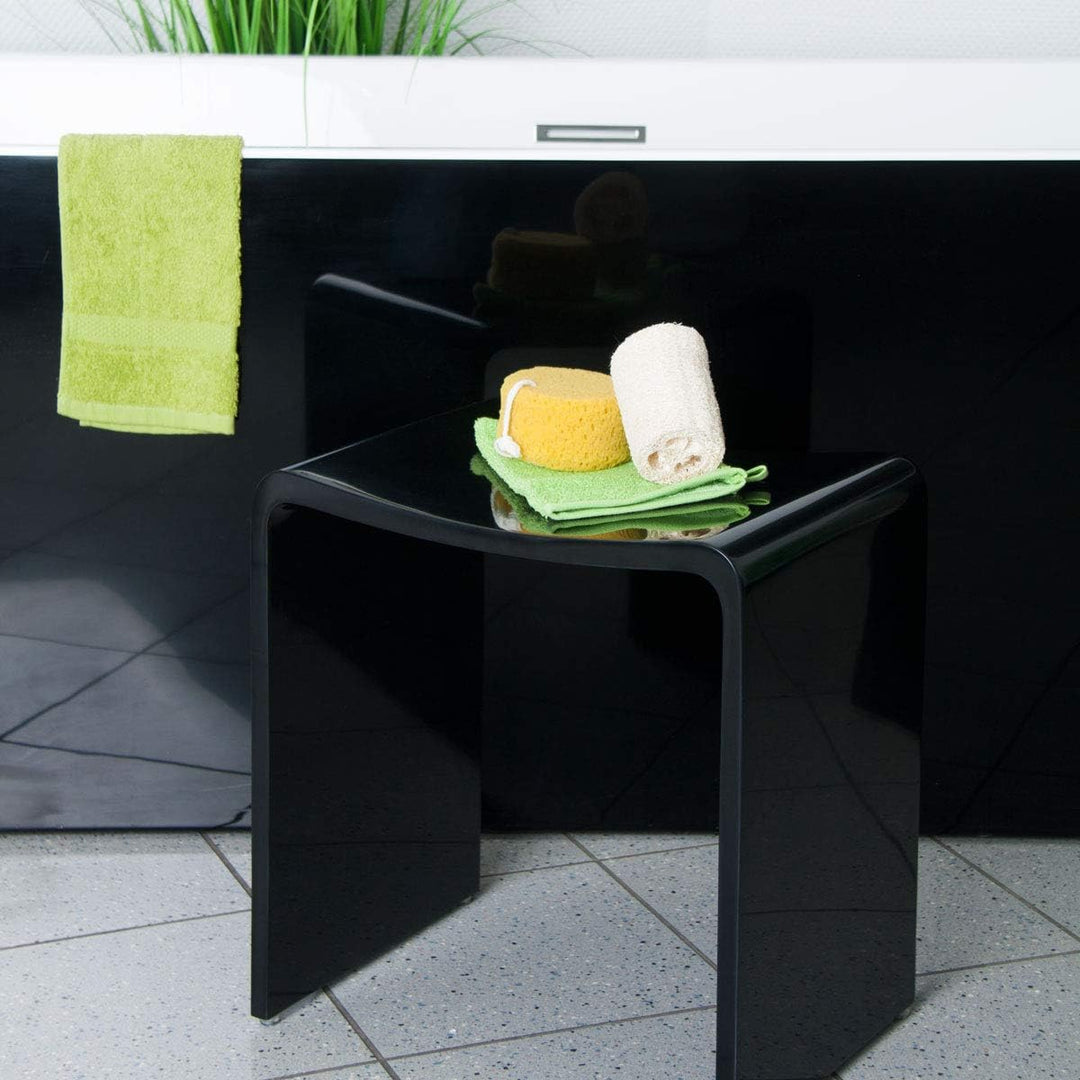 Four & More Badhocker Duschhocker Sitzhocker Duschstuhl Duschsitz Luxusbadhocker Design Kunststein S