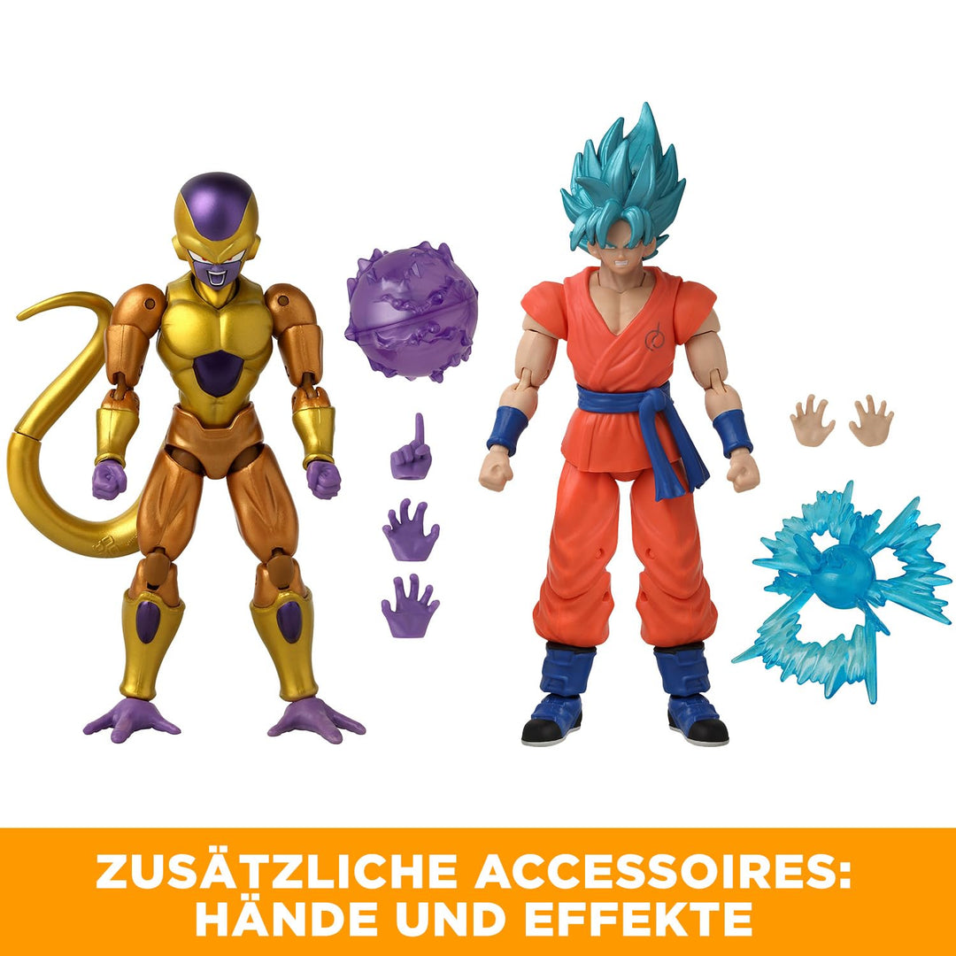 BANDAI - Dragon Stars Figuren - Dragonball Super - 17cm - Battle Pack - Golden Freezer vs Super Saiy