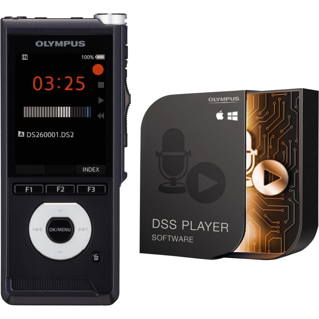 OM System DS-2700 Digitales Diktiergerät – Professioneller Voice Recorder für Windows mit ODMS R8 So