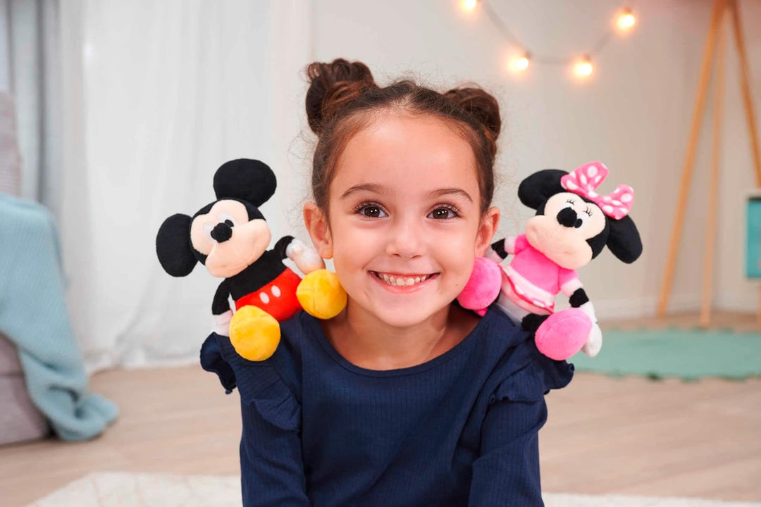 Simba 6315870460 - Disney Micky Maus Schulter-Kuscheltier (12 cm) - Mickey Mouse als magnetische Plü