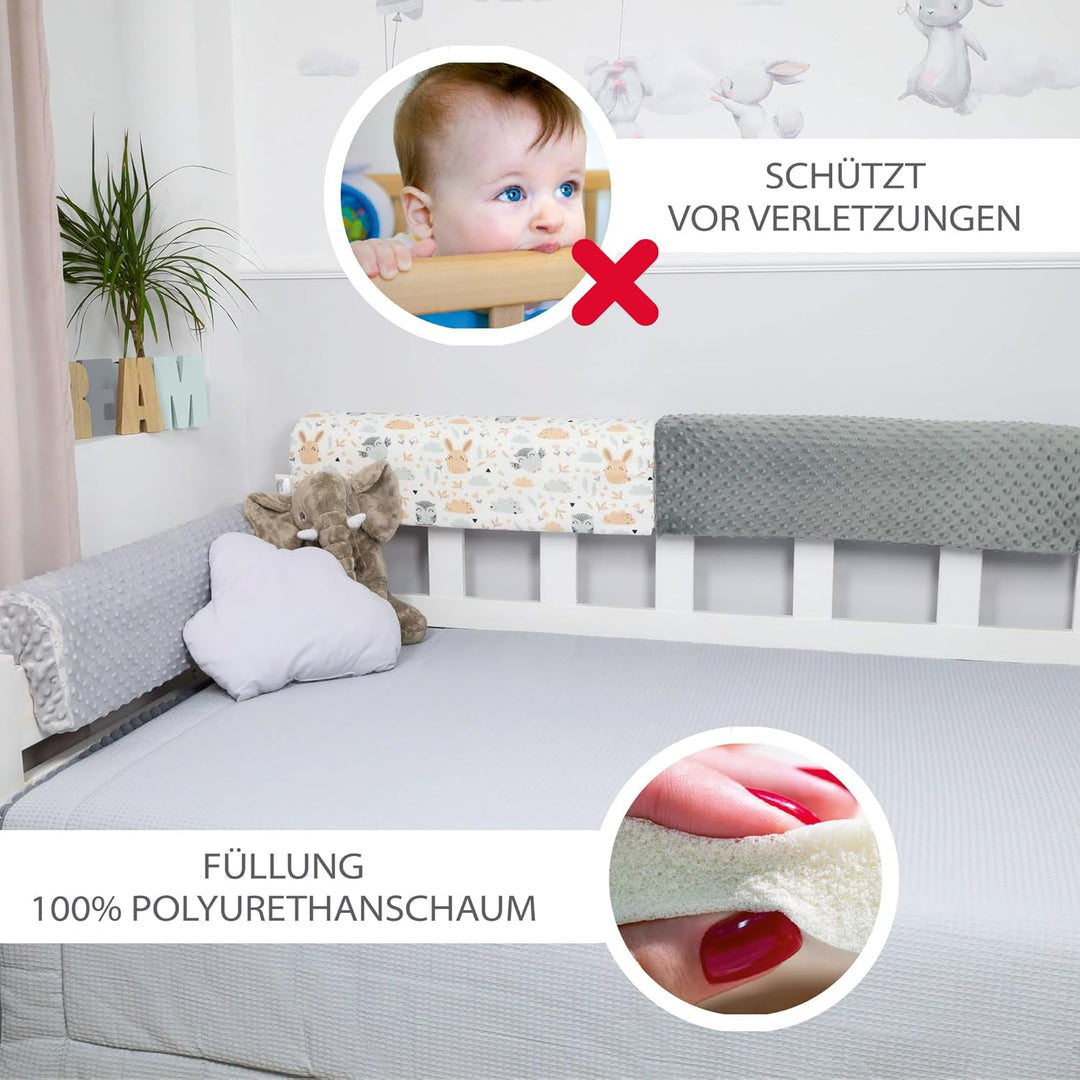 Bettkantenschutz für Kinderbetten 50 cm - Schutz für Bettrahmen Baby Bett rausfallschutz für boxspri