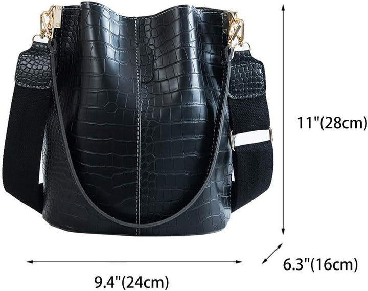 BUKESIYI Damen Tasche Umhängetasche Handtasche Frauen Klein Schultertasche Weekender Lack PU Leder C