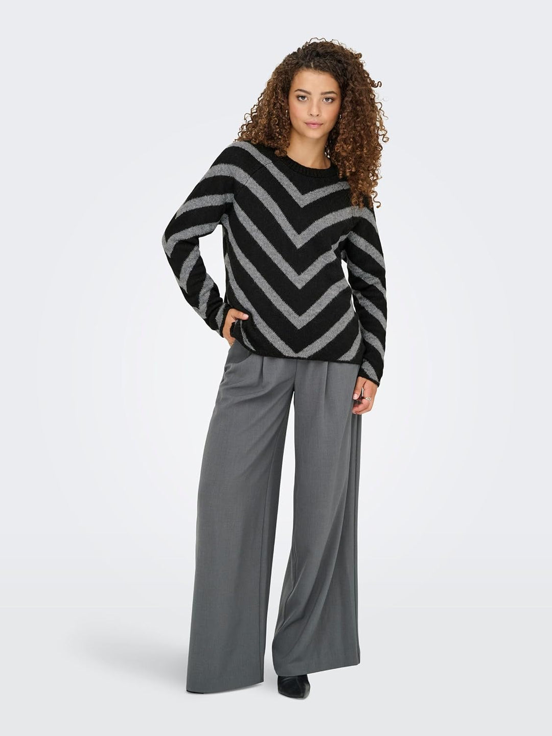 ONLY Female Strickpullover ONLELIZA Strickpullover | Knitted Pullover XS Schwarz, XS Schwarz