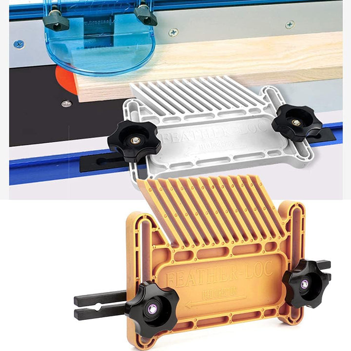 Holzbearbeitung Federbrett Sicherheitsvorrichtung Inverted Square Einzigartige Fasenrille für Tischs
