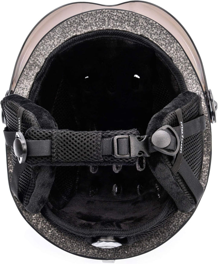 meteor Skihelm Kinder Snowboard Helm Herren Ski Helmet fur Mädchen Jungen Skihelm Damen, M (55-58cm)