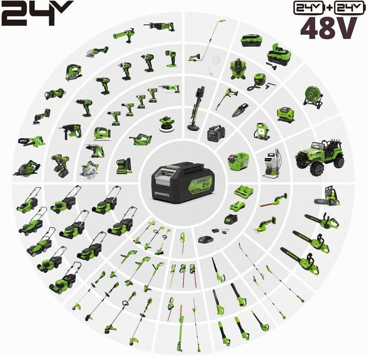Greenworks Tools G24WDV 01-000004700407, 24V Wet/Dry Shop Vacuum, green,grey,black Nur Werkzeug, Nur