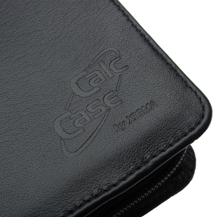 CalcCase -Executive- in Geschenkbox aus schwarzem Nappaleder (Stifthalter/extra Ablagefach)