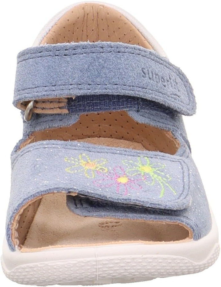 Superfit Mädchen Polly Sandale, Blau Silber 8000
