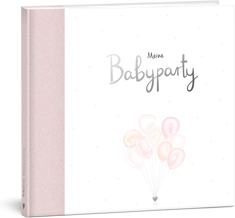 mintkind® Gästebuch "Meine Babyparty" Rosa I Babyparty Geschenk Junge & Mädchen I Baby Shower & Baby