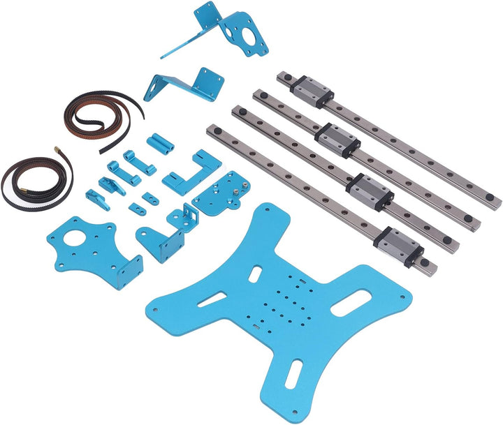 Fockety Modulares Y-Wagenplatten-Upgrade-Kit, 3D-Drucker-Upgrade-Kit mit Aluminiumplatte, Riemen, Sc
