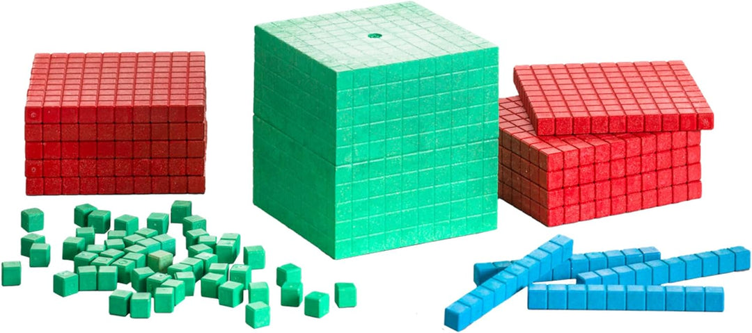 WISSNER R39578.M00 aktiv Lernen-Montessori Dienes Grundsortiment zum Dezimalrechnen 121 Teile-RE-Woo