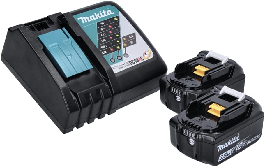 Makita DBO180RFJ Exzenterschleifer, 18 V LXT (2 x 3,0 Ah) aus Makpac
