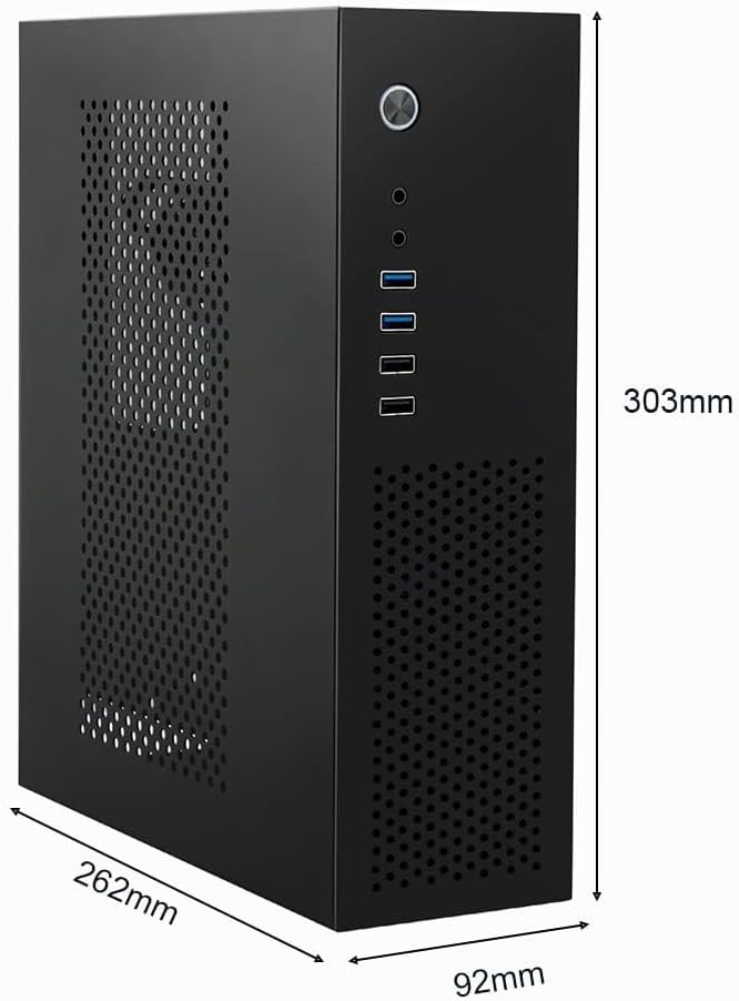 Micro-ATX-Gehäuse PC-Gehäuse: MATX Gehäuse DTX Mini PC ITX Desktop Computer Gehäuse Unterstützung Mi