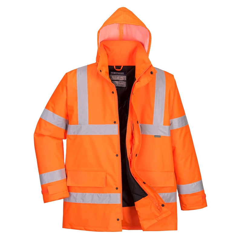 Portwest Giacca Traffic Hi-Vis XL Orange, XL Orange