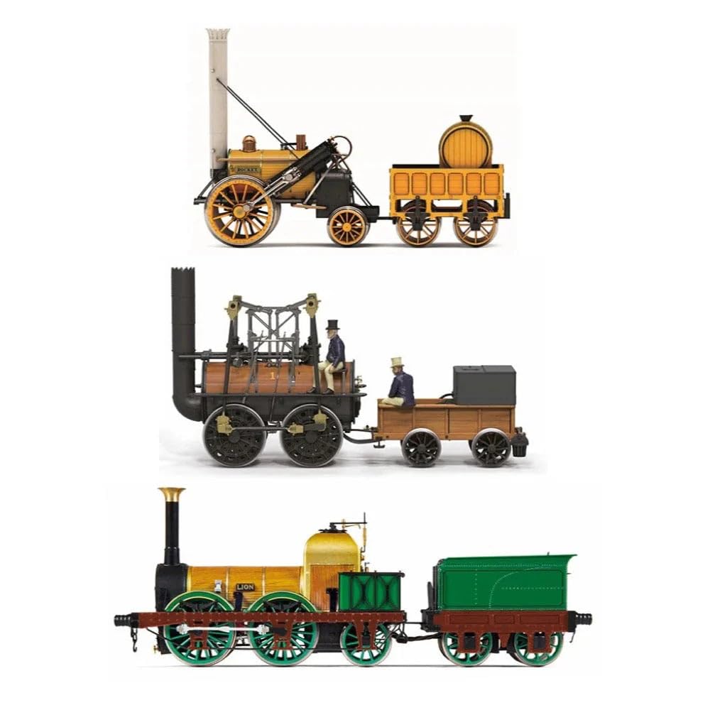 Hornby R30445 Die Geburt der Eisenbahn – 200-jähriges Jubiläumszugset – Lokomotive Rocket Lion