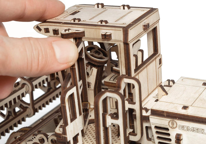 EWA Eco-Wood-Art - 3D-Holzpuzzle für Jugendliche und Erwachsene - MÄHER - DIY-Bausatz, Selbstmontage