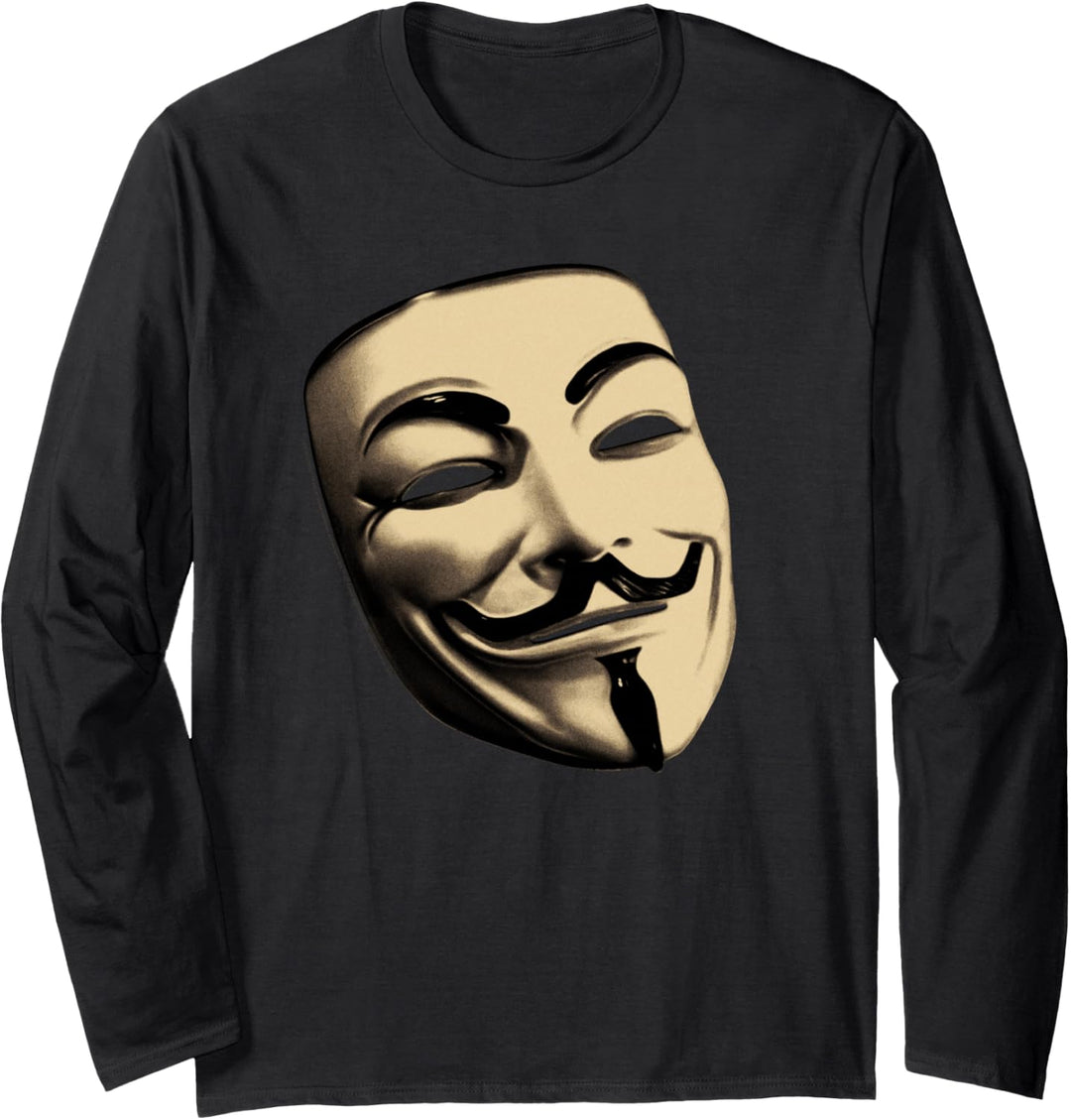 V For Vendetta V Mask Langarmshirt