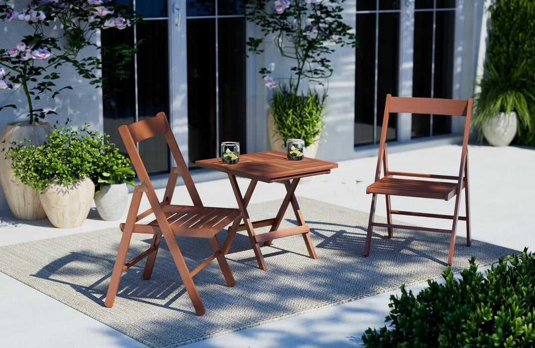 AsinoX TEK.602 klapptisch, Holz, braun, 50x50x50 cm