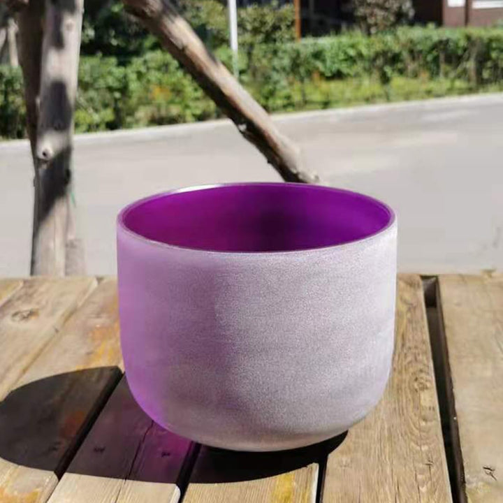 Hye-eun Lila Kristall Klangschale 8 Zoll (20.3cm) B Note Crown Chakra Sound Healing Mit Tragetasche