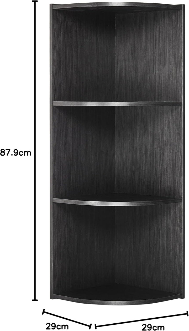 Iris Ohyama, Eckschrank, Bücherregal, 3 feste Regale, Design, Multifunktional, Büro, Eingang, Schlaf
