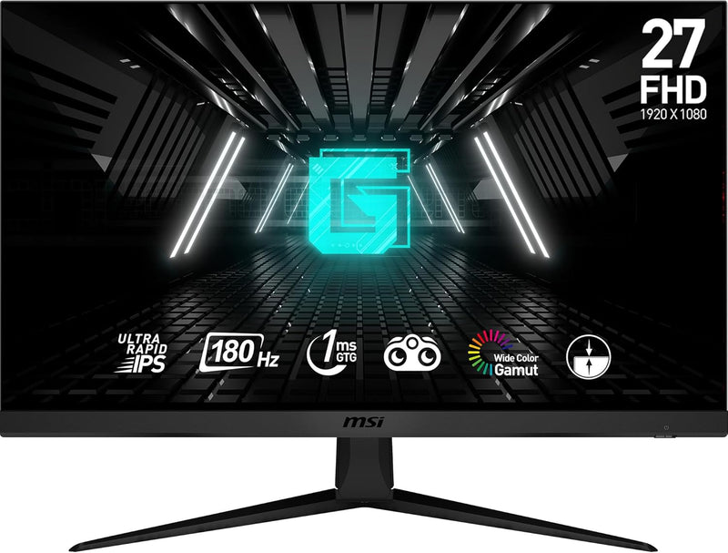 MSI G2712F Gaming Monitor FHD 27 Zoll (68,6 cm) Ultra Rapid IPS Panel 1920 x 1080, 180 Hz / 1ms (GtG