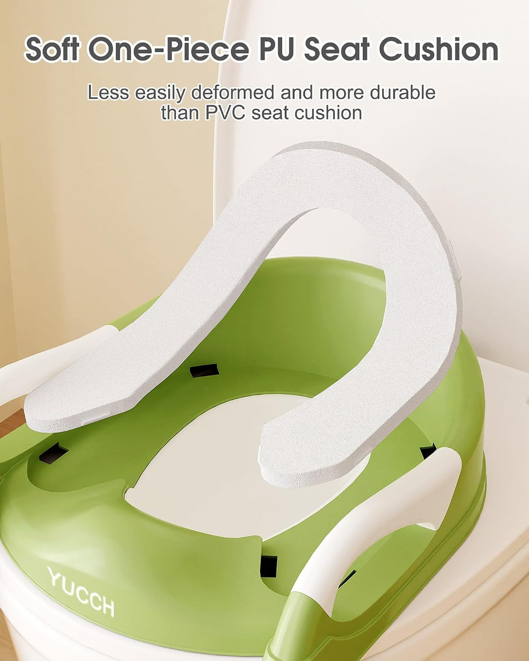 Yucch Toilettensitz Kinder mit Treppe – Verbesserte 2-in-1 Kind Toilettensitz höhenverstellbar, ruts