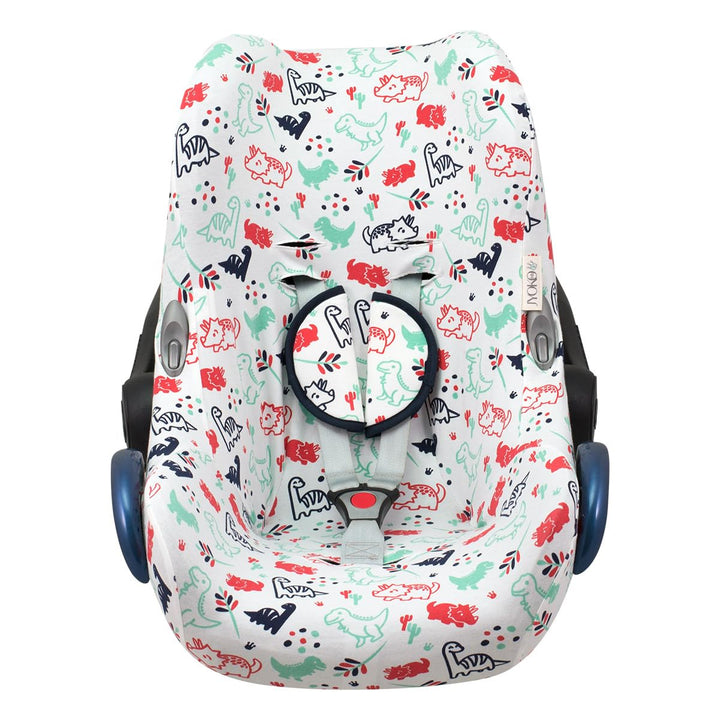 JYOKO KIDS Bezug für Autositz kompatibel mit Maxi Cosi Cabriofix, City Streety, aus Baumwolle (Dino