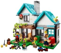 LEGO 31139 Creator 3in1 Gemütliches Haus Set, Modellbausatz mit 3 verschiedenen Häusern Plus Familie