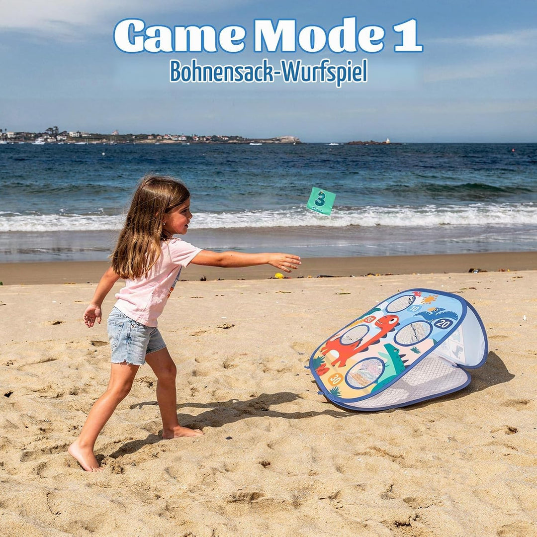Wurfspiel Dartscheibe für Kinder, Spiele für Kinder ab 3, 3 in 1 Sitzsack Wurfspiel Geburtstagsgesch