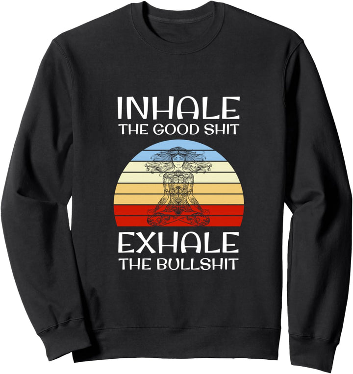 Inhale Exhale Sport Sport Mann Pilates Yin Yang Meditation Sweatshirt