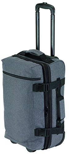 Vertrieb durch Preiswert und Gut Trolley Reisetasche Grau Dehnfalte 10% mehr Packvolumen 28x24x55 2