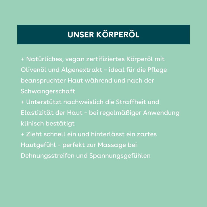 NEUES DESIGN | boep Hautstraffendes Körperöl | Öl gegen Schwangerschaftsstreifen | Vegane Naturkosme